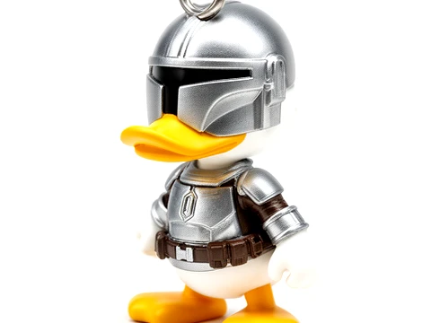 Donald Duck Mandalorian Ring Figure 3D Model