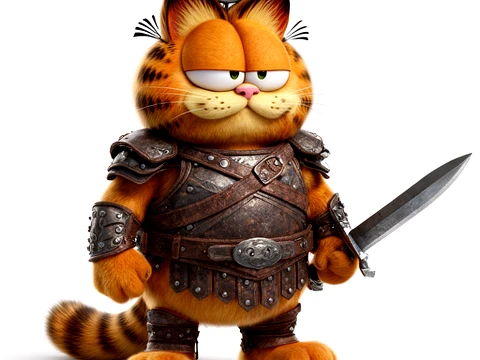 Garfield Conan Ring Figure 3D Model