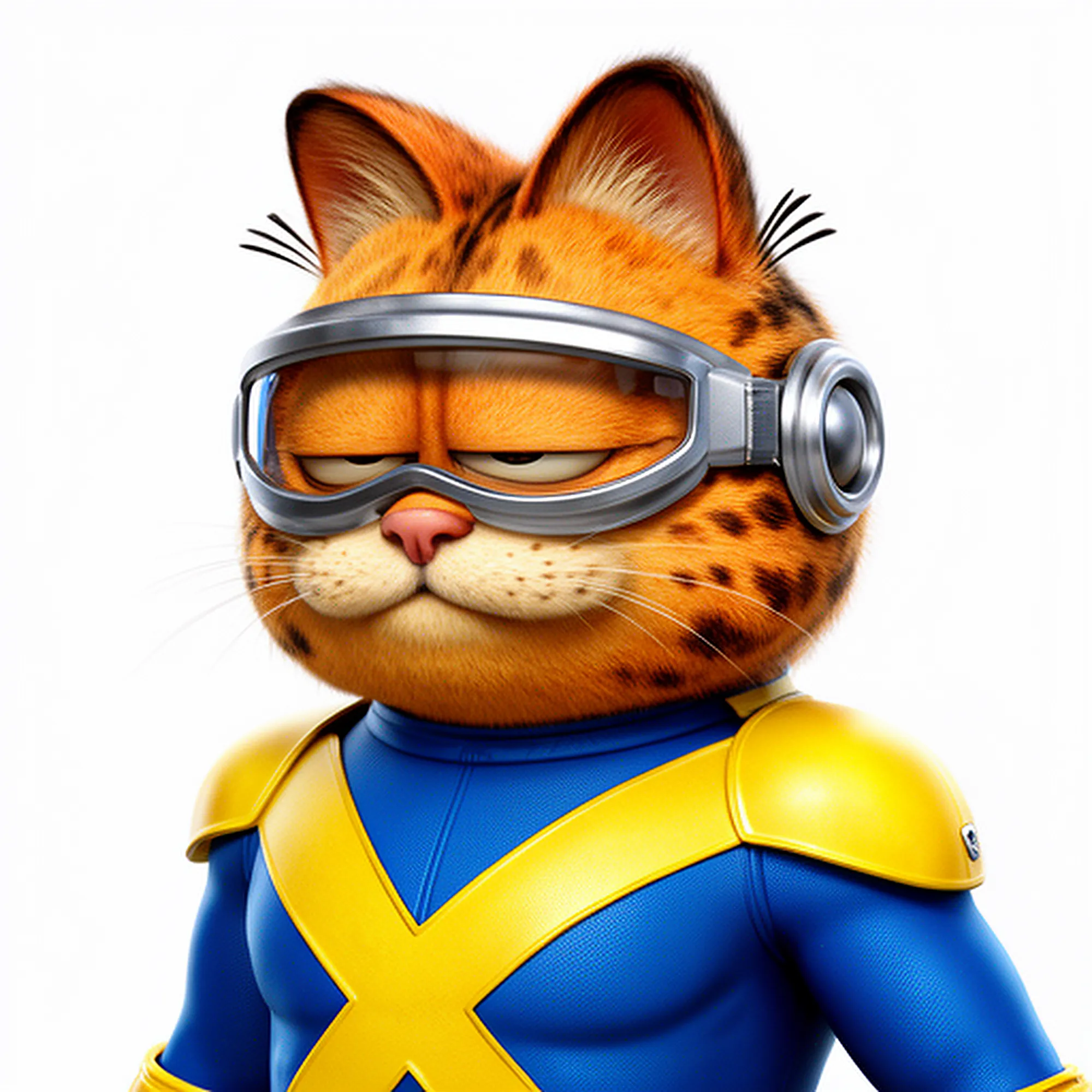 Garfield Cyclops Ring Figure 3D Model .c4d .max .obj .3ds .fbx .stl .blend 