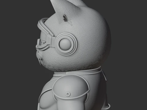 Garfield Cyclops Ring Figure 3D Model