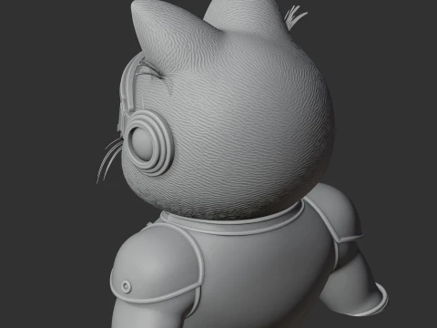 Garfield Cyclops Ring Figure 3D Model