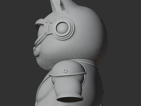 Garfield Cyclops Ring Figure 3D Model