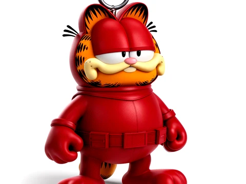 Garfield Daredevil Ring Figure 3D Model
