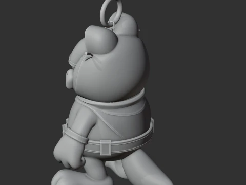 Garfield Daredevil Ring Figure 3D Model