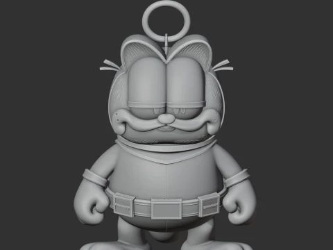 Garfield Daredevil Ring Figure 3D Model