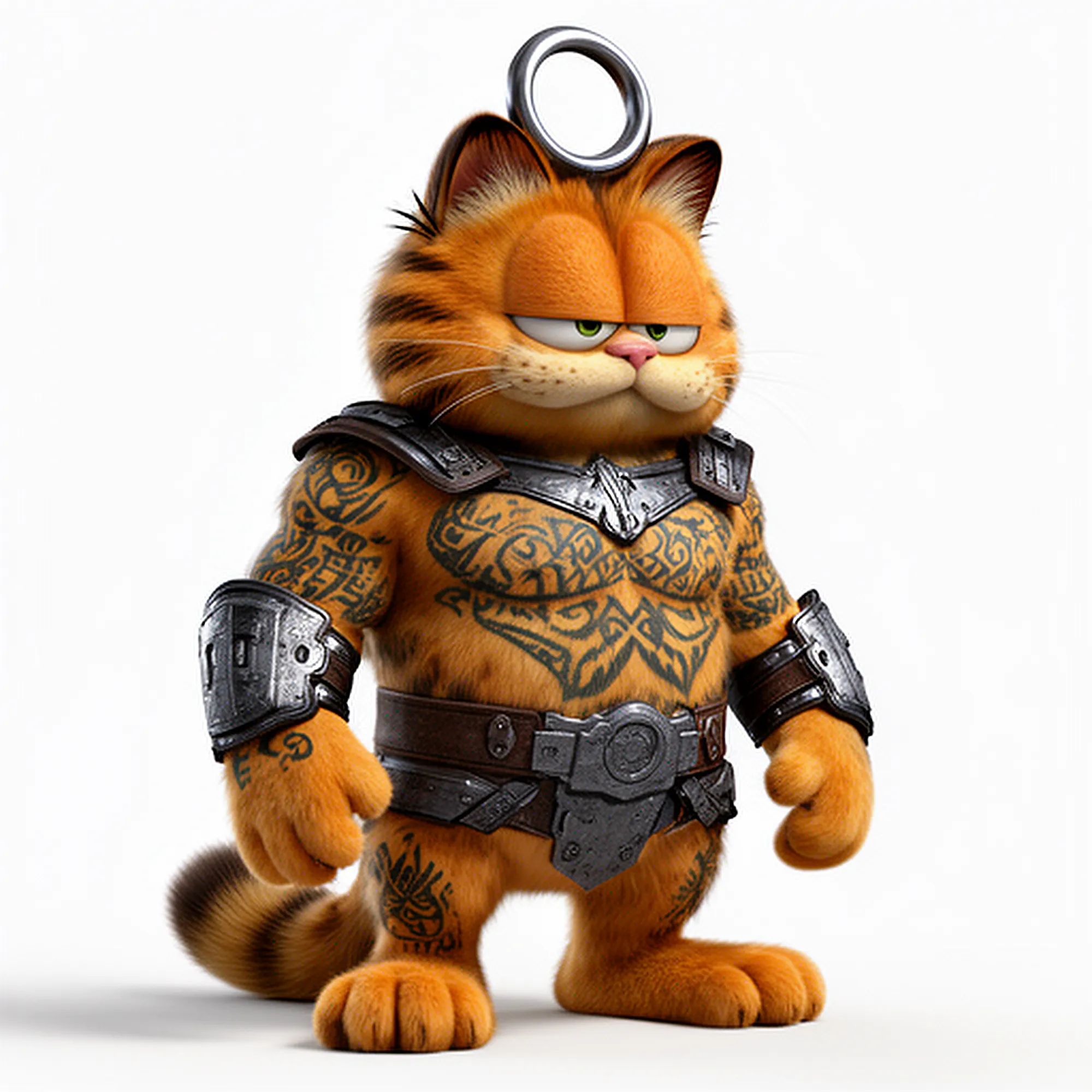 Garfield Drax Ring Figure 3D Model .c4d .max .obj .3ds .fbx .stl .blend 