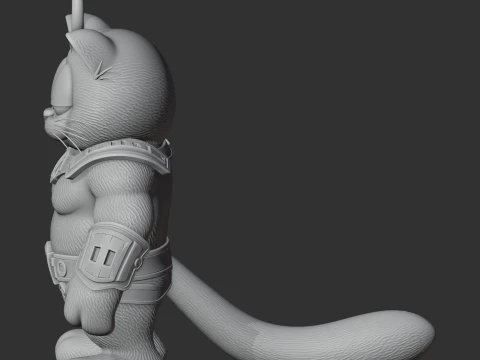 Garfield Drax Ring Figure 3D Model