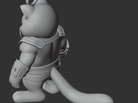 Garfield Drax Ring Figure 3D Model