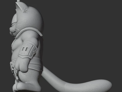 Garfield Drax Ring Figure 3D Model