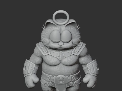 Garfield Drax Ring Figure 3D Model
