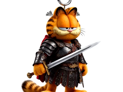 Garfield Highlander Ring Figure 3D Model