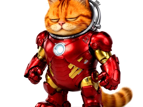 Garfield Iron Man Ring Figure 3D Model