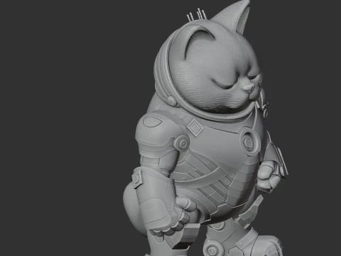 Garfield Iron Man Ring Figure 3D Model