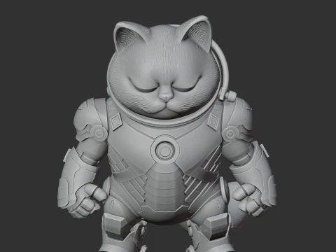Garfield Iron Man Ring Figure 3D Model