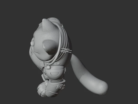 Garfield Iron Man Ring Figure 3D Model