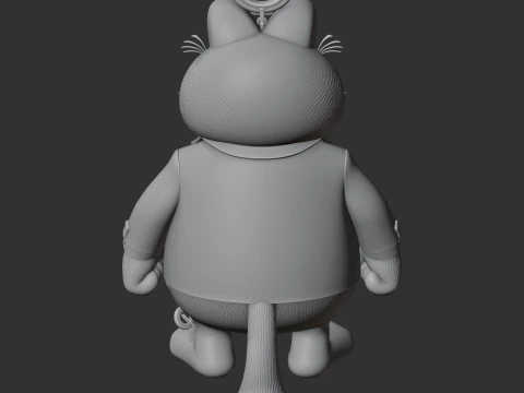 Garfield James Bond Ring Figure 3D Model
