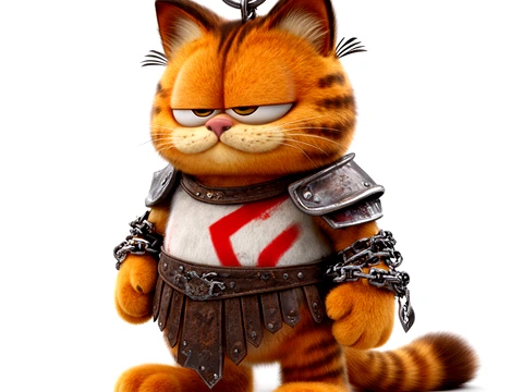 Garfield Kratos Ring Figure 3D Model