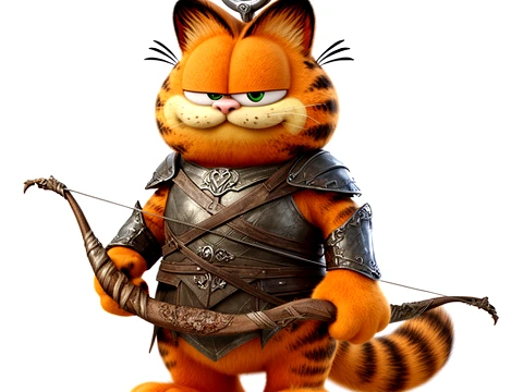 Garfield Legolas Ring Figure 3D Model