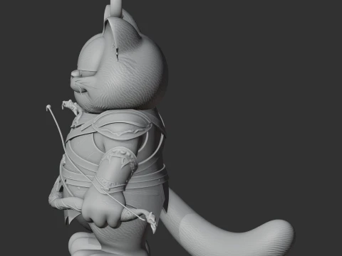 Garfield Legolas Ring Figure 3D Model