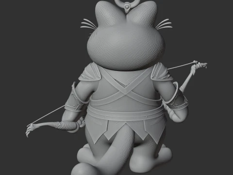 Garfield Legolas Ring Figure 3D Model