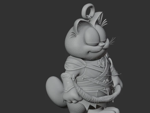 Garfield Legolas Ring Figure 3D Model