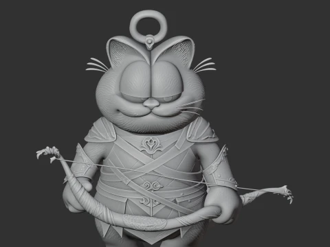 Garfield Legolas Ring Figure 3D Model
