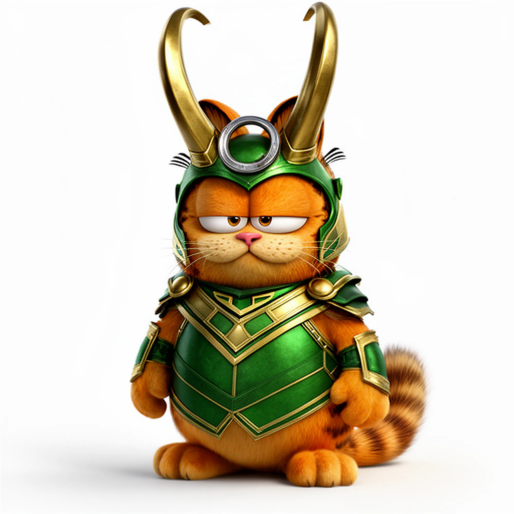 Garfield Loki Ring Figure 3D Model .c4d .max .obj .3ds .fbx .stl .blend 