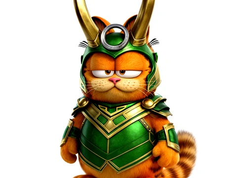 Garfield Loki Ring Figure 3D Model