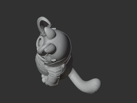 Garfield Loki Ring Figure 3D Model