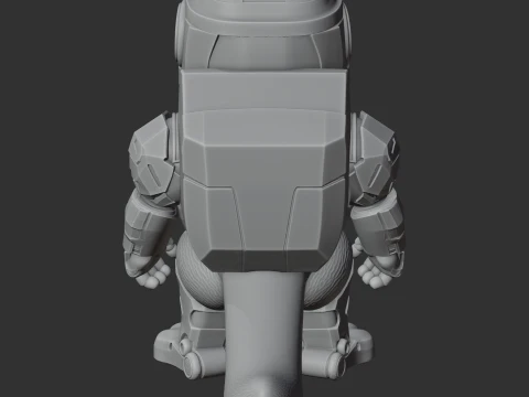 Garfield Master Chief Ring Figure 3D Model