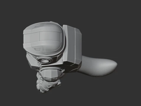 Garfield Master Chief Ring Figure 3D Model