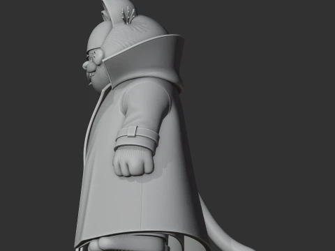 Garfield Morpheus Ring Figure 3D Model