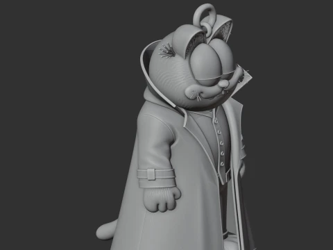 Garfield Morpheus Ring Figure 3D Model