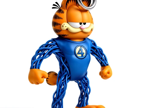 Garfield Mr Fantastic Ring Figure 3D Модель