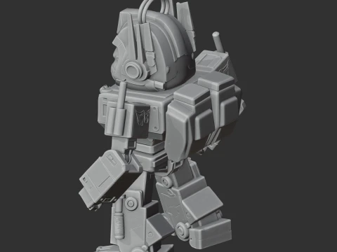 Garfield Optimus Prime Ring Figure 3D Model