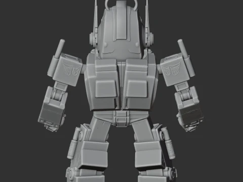 Garfield Optimus Prime Ring Figure 3D Model