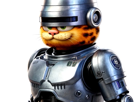 Garfield RoboCop Ring Figure 3D 모델