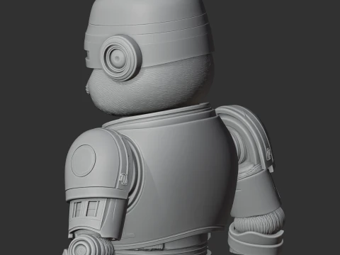 Garfield RoboCop Ring Figure 3D Model