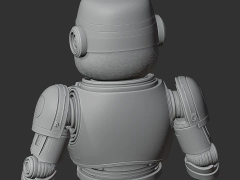 Garfield RoboCop Ring Figure 3D Model