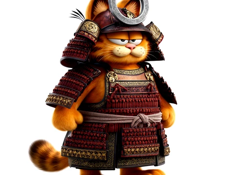 Garfield Samurai Ring Figure 3D Model