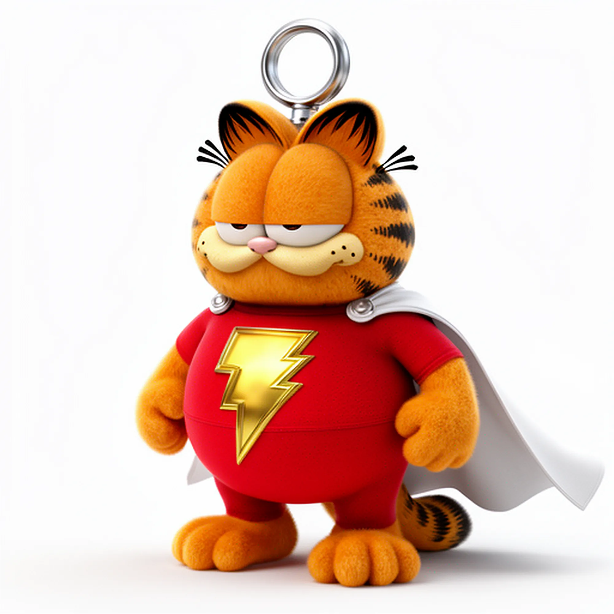 Garfield Shazam Ring Figure 3D Model .c4d .max .obj .3ds .fbx .stl .blend 