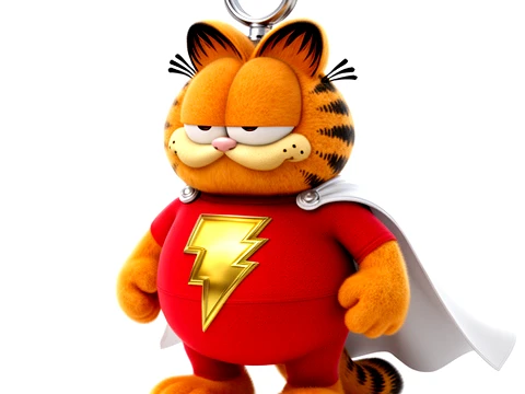 Garfield Shazam Ring Figure 3D Model