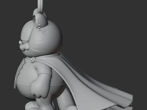 Garfield Shazam Ring Figure 3D Model