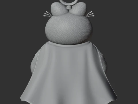 Garfield Shazam Ring Figure 3D Model