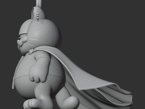 Garfield Shazam Ring Figure 3D Model