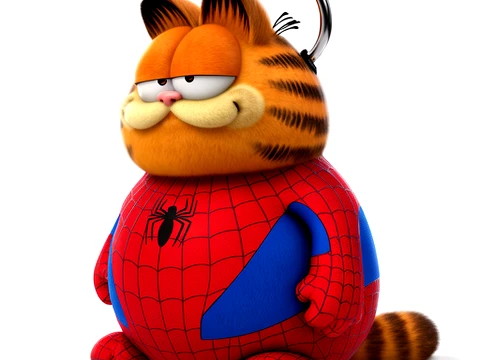 Garfield Spider-Man Ring Figure 3Dモデル