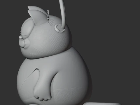 Garfield Spider-Man Ring Figure 3D Model