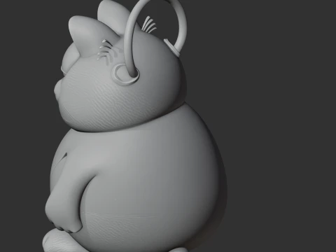 Garfield Spider-Man Ring Figure 3D Model
