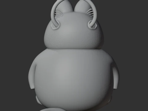 Garfield Spider-Man Ring Figure 3D Model
