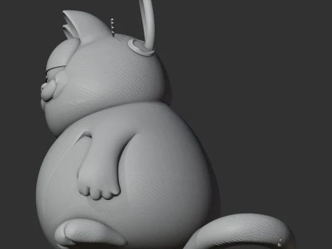 Garfield Spider-Man Ring Figure 3D Model